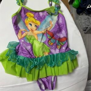 Disney Store Green and Purple Tinkerbell Dress